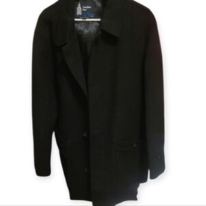 London Fog Men's Classic Black Trench Coat